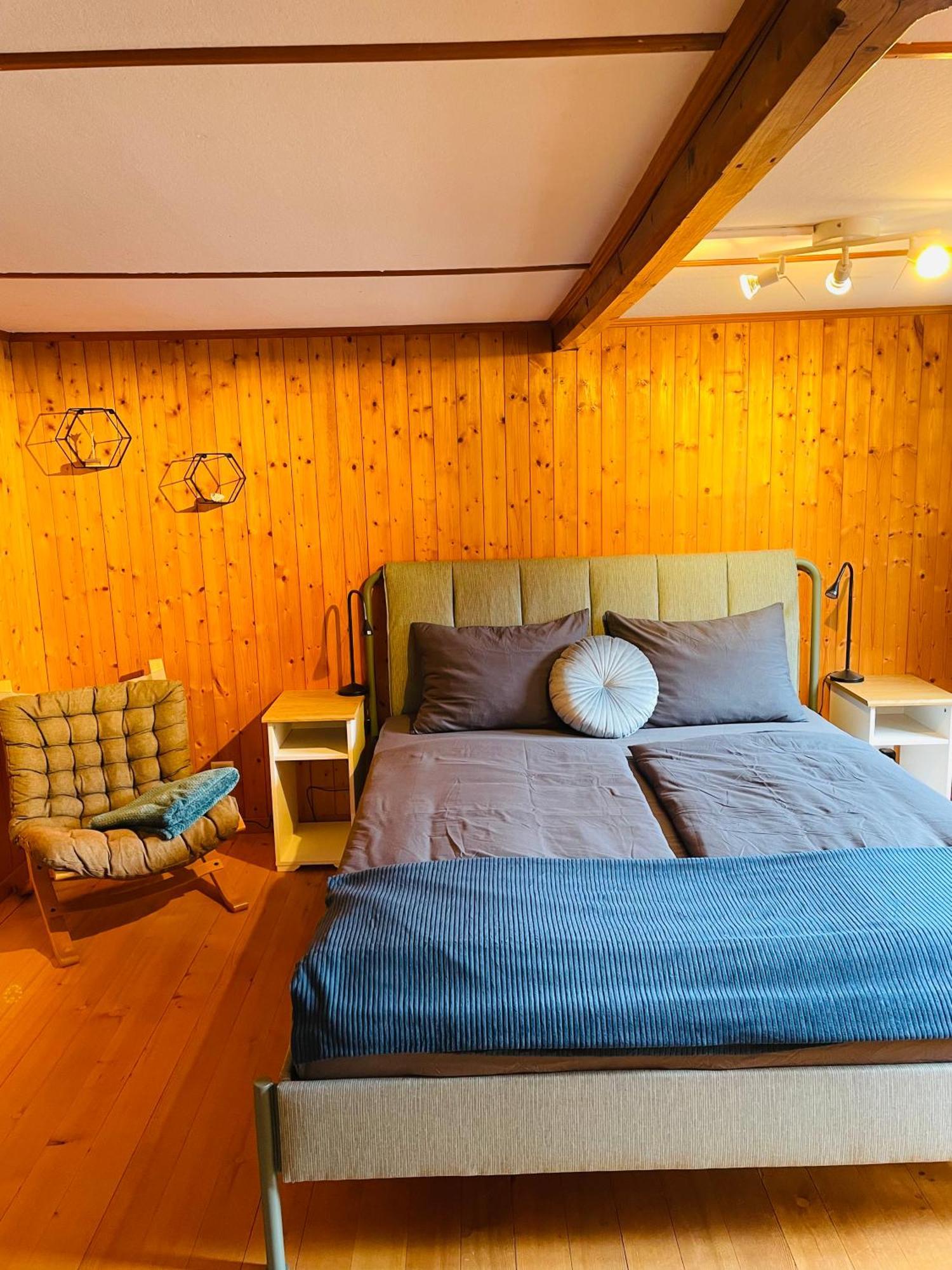 Lovely & Great Equipped Wooden Alp Chalet Flat Kandersteg Dış mekan fotoğraf