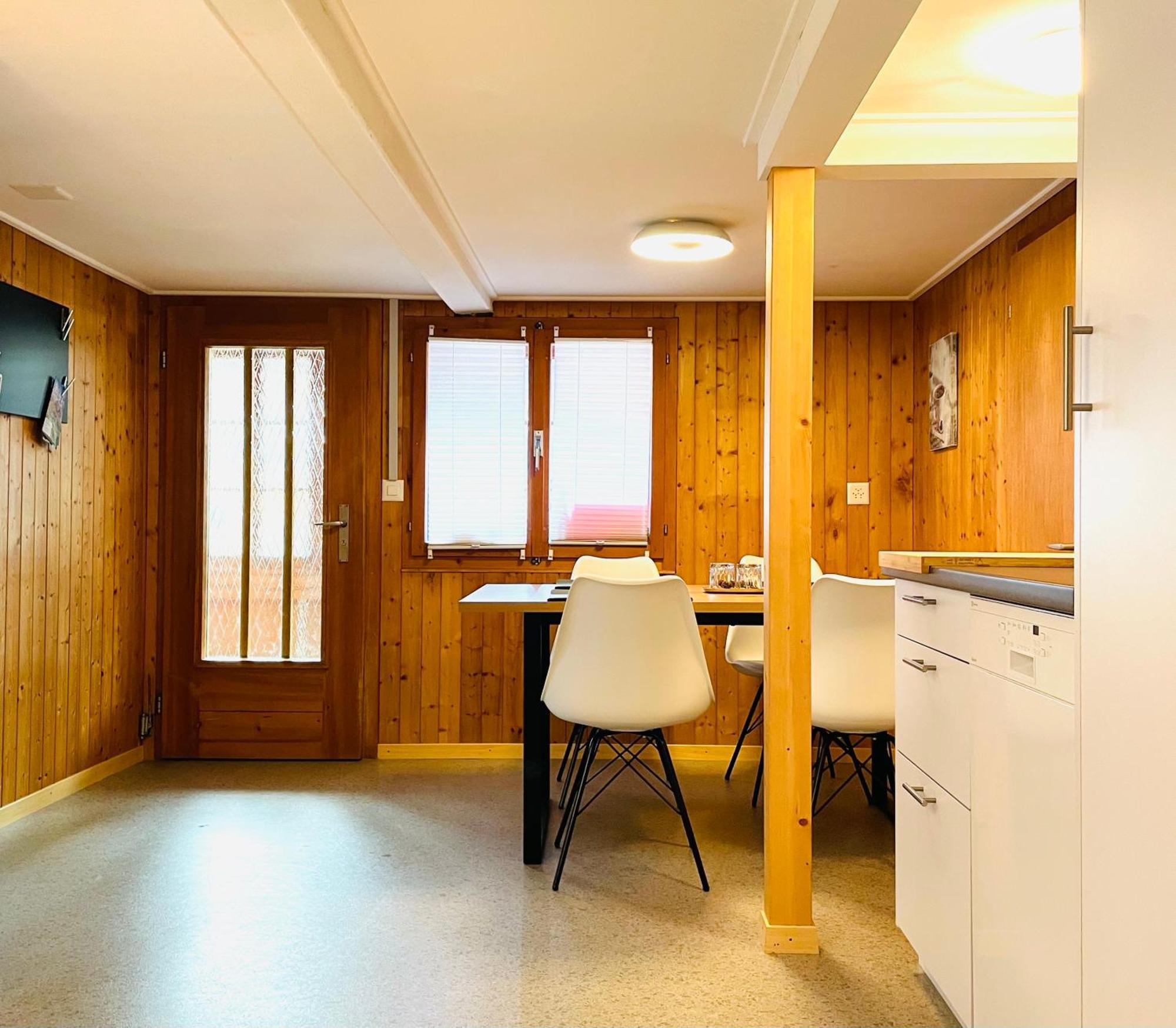 Lovely & Great Equipped Wooden Alp Chalet Flat Kandersteg Dış mekan fotoğraf